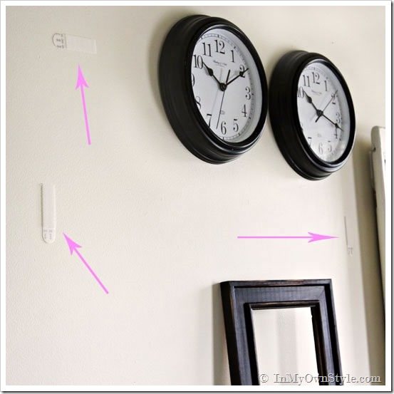 3M-Mudroom-How to hang wall art and clocks