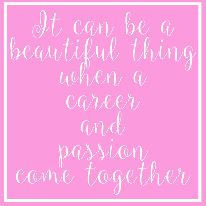 Career and Passion quote for blogging
