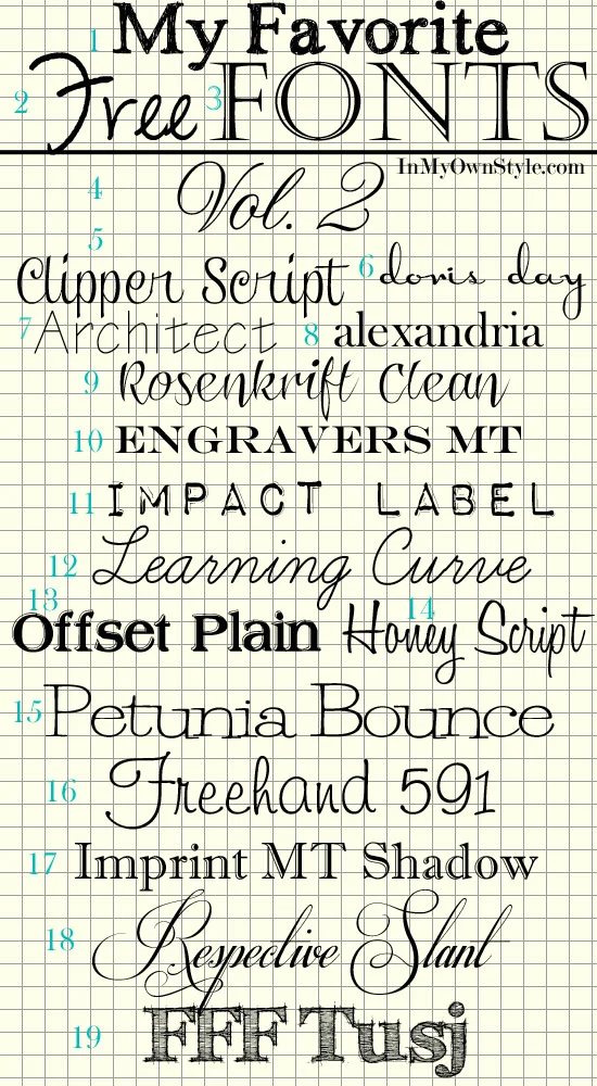 My Favorite Free Fonts Vol. II