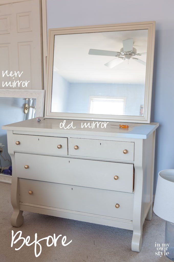 Furniture before makeover