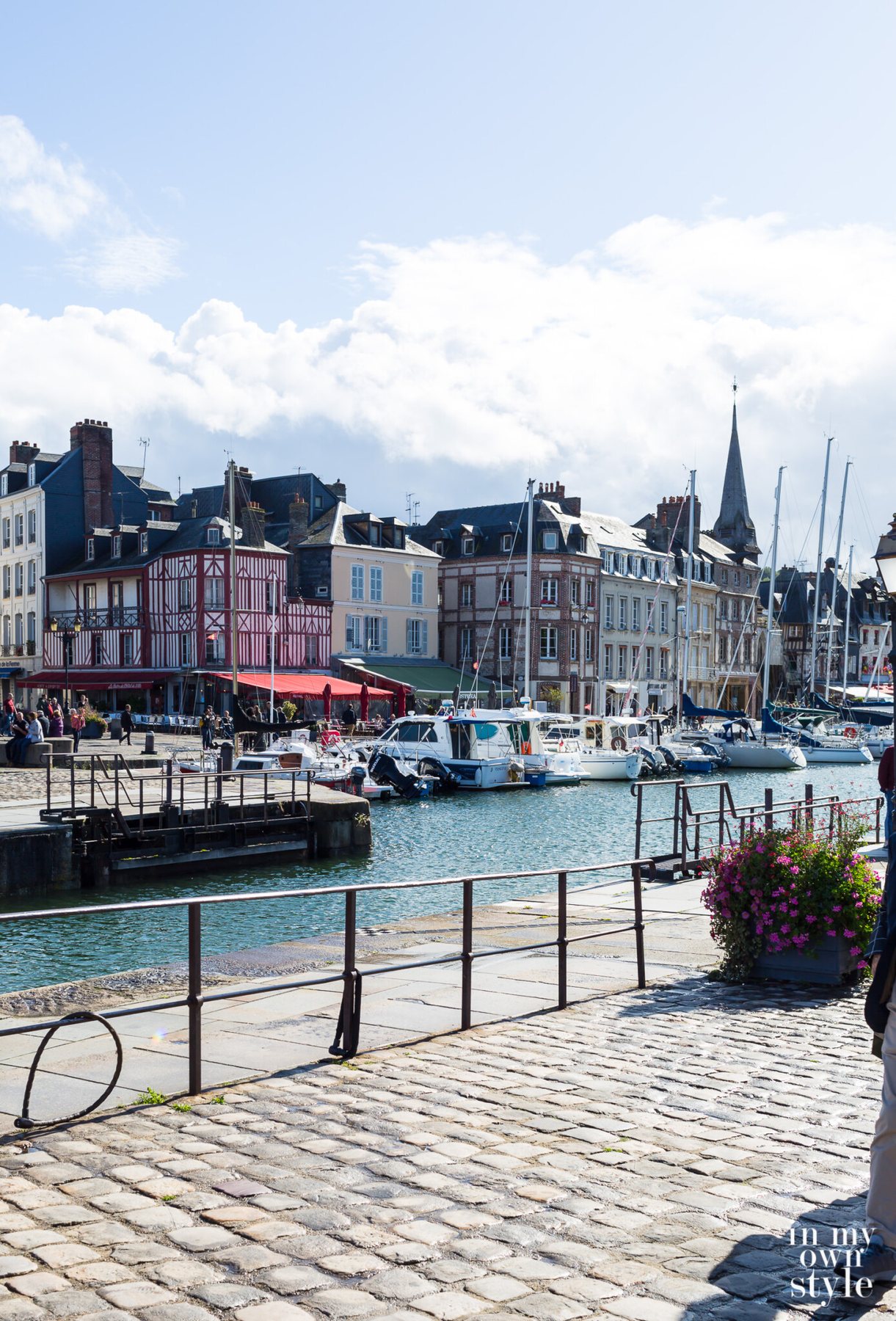 Honfleur Harbor near the coast of Normandy.