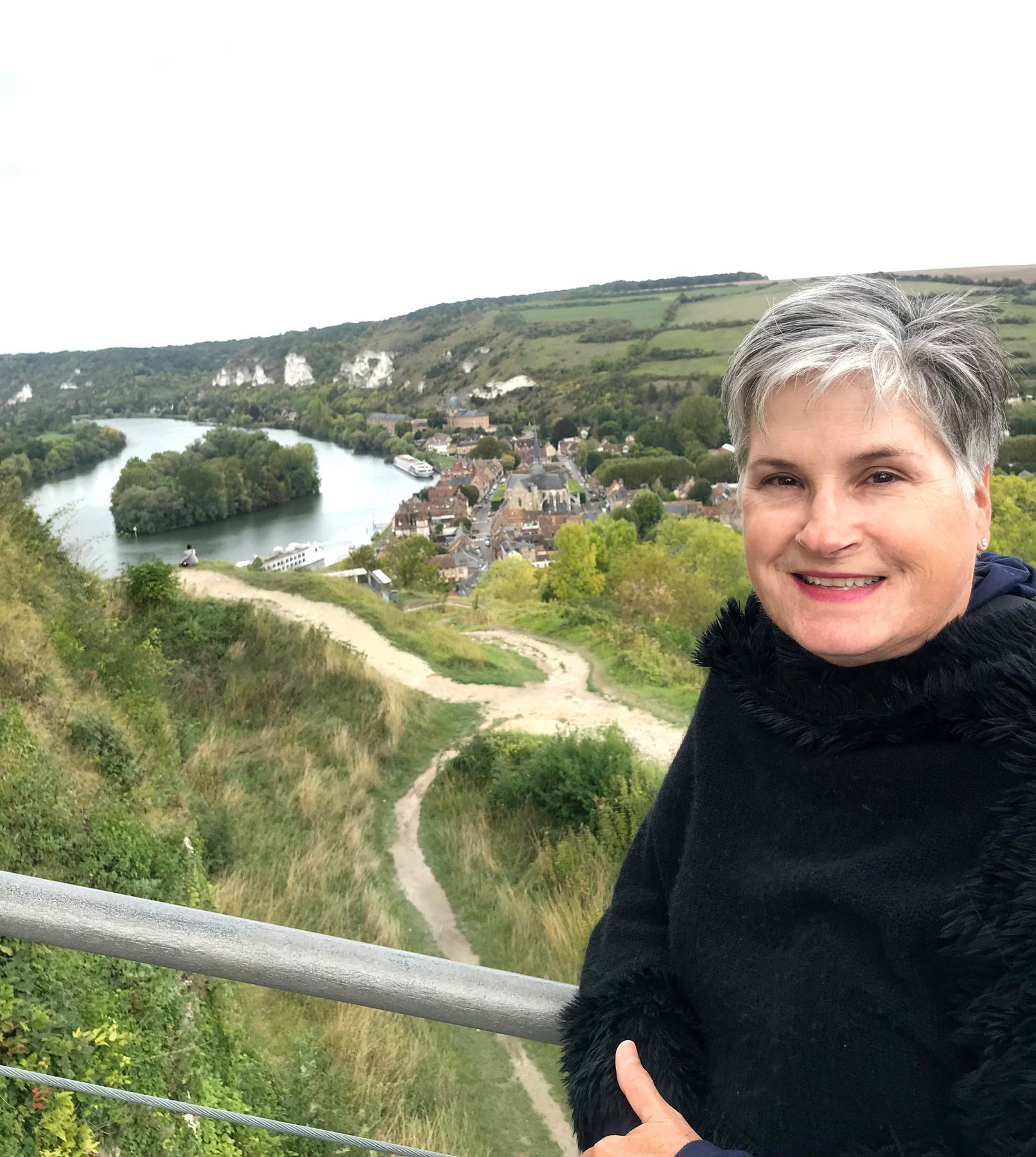 Blogger Diane Henkler in France on a Viking River Cruise along the Seine
