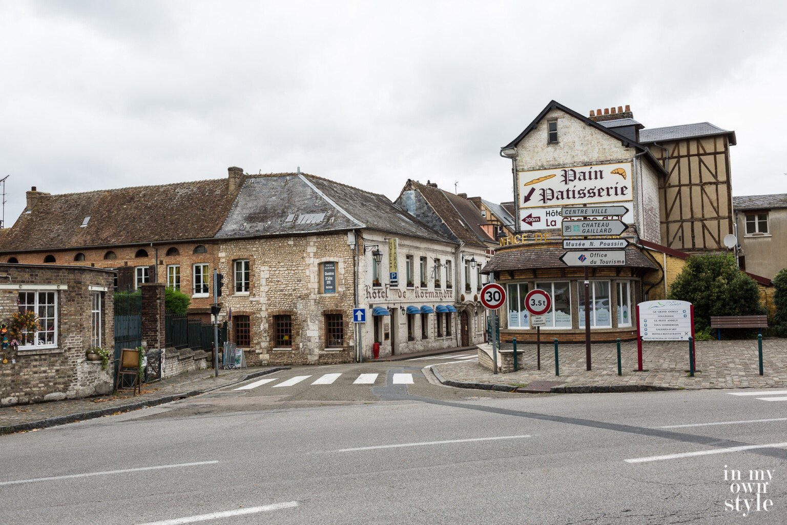 The 12th century town of Les Andelys, France