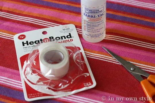 heat n bond fusible fabric glue