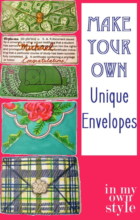 DIY: Embellished Paper Envelopes to use to give gift cards