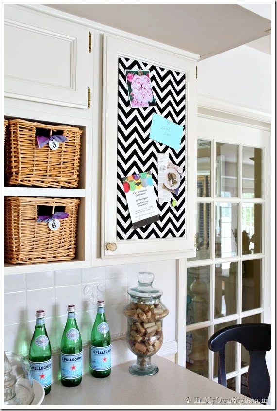 How to Make a Kitchen Message Board for a Cabinet Door