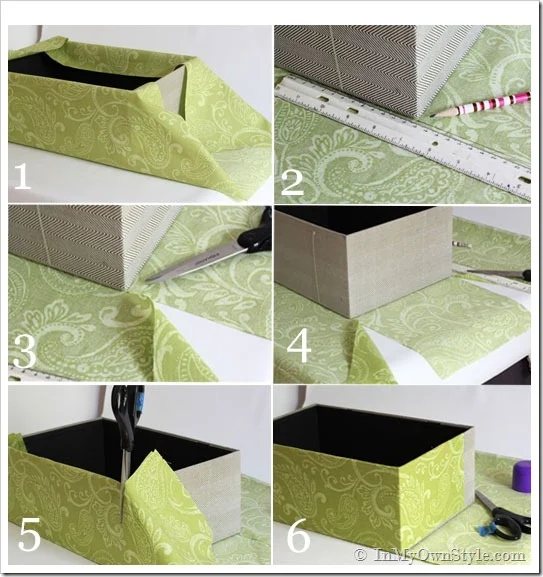 How to make fabric covered boxes: Tutorial