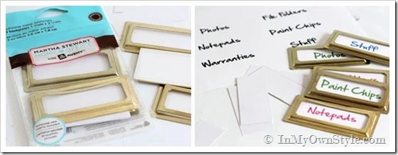 Martha Stewart Metal-File-Box-Labels