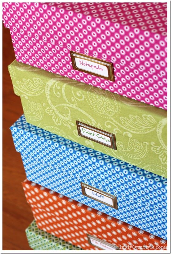 Fabric Covered Box Tutorial {oducu.com}