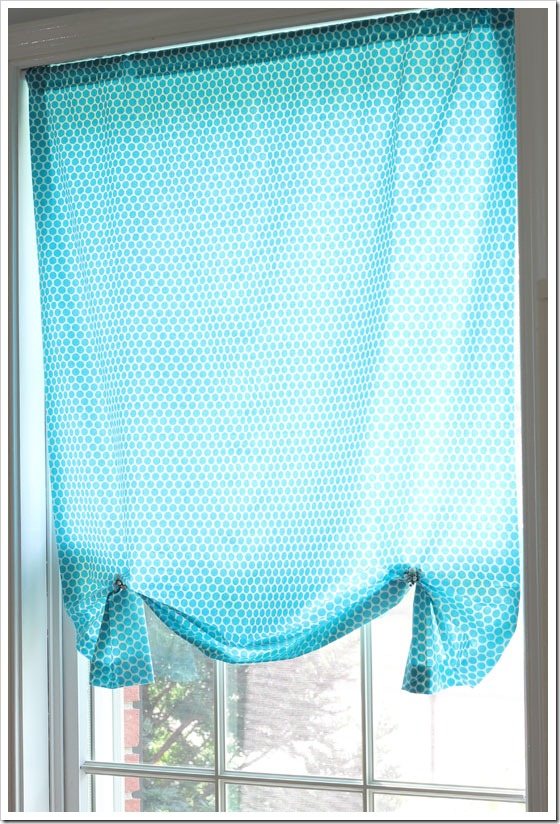 No Sew Fabric Window Shade