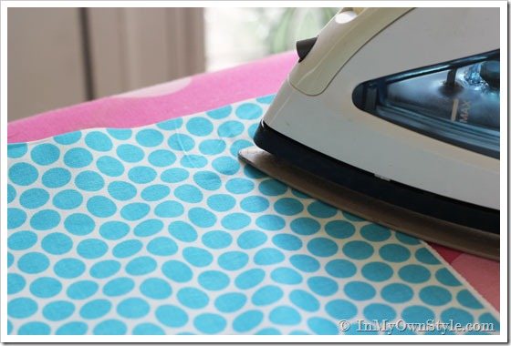 How to use fabric glue to create no sew decor
