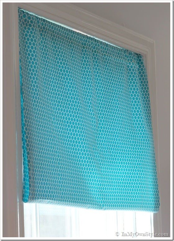 Tutorial No Sew Fabric Window Treatment