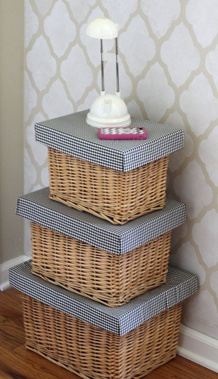 Storage and organizing ideas How to Make a Lid for a basket
