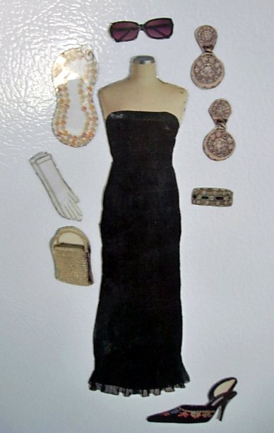 Refrigerator Magnets: Oscar Gowns and Glitter