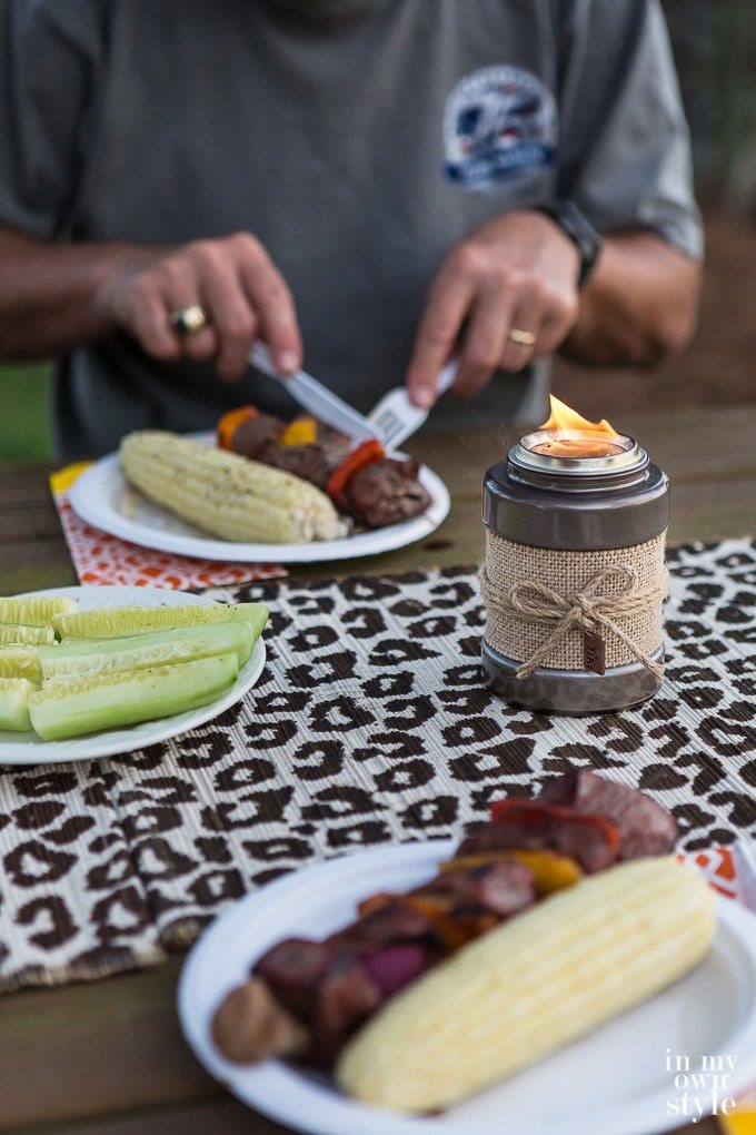 TIKI Brand tabletop firepieces