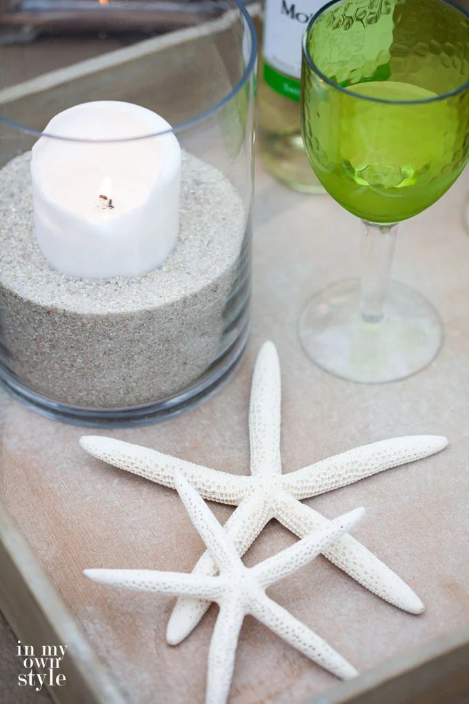 Outdoor decorating ideas using candles