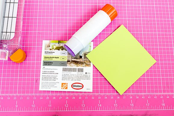 clever ways to use paint chip swatches in a colorful way