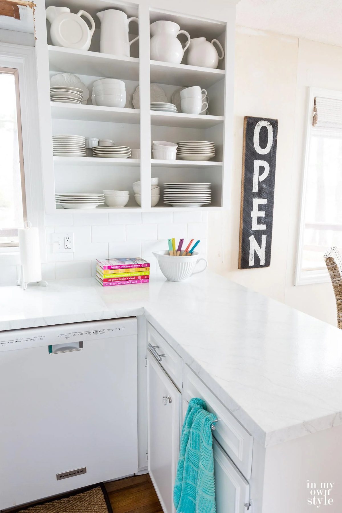 Kitchen-makeover-painting-a-countertop