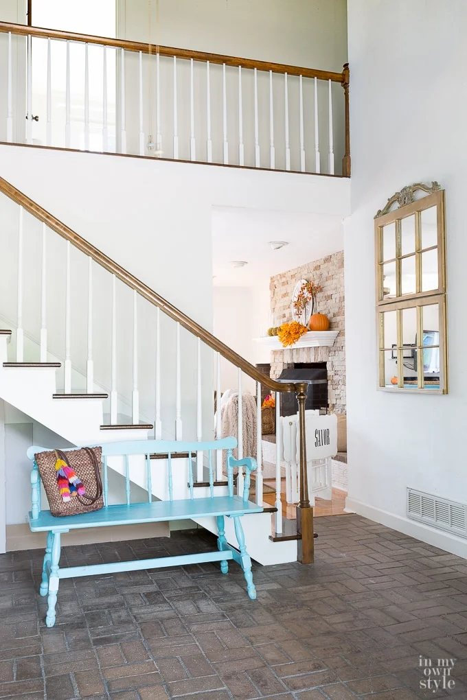 Transforming a staircase, steps, and balusters with paint
