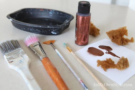 Supplies-needed-for-painting-verdigris