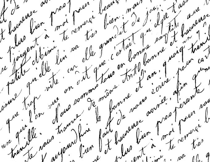 Antique-French-script-handwriting-free-printable