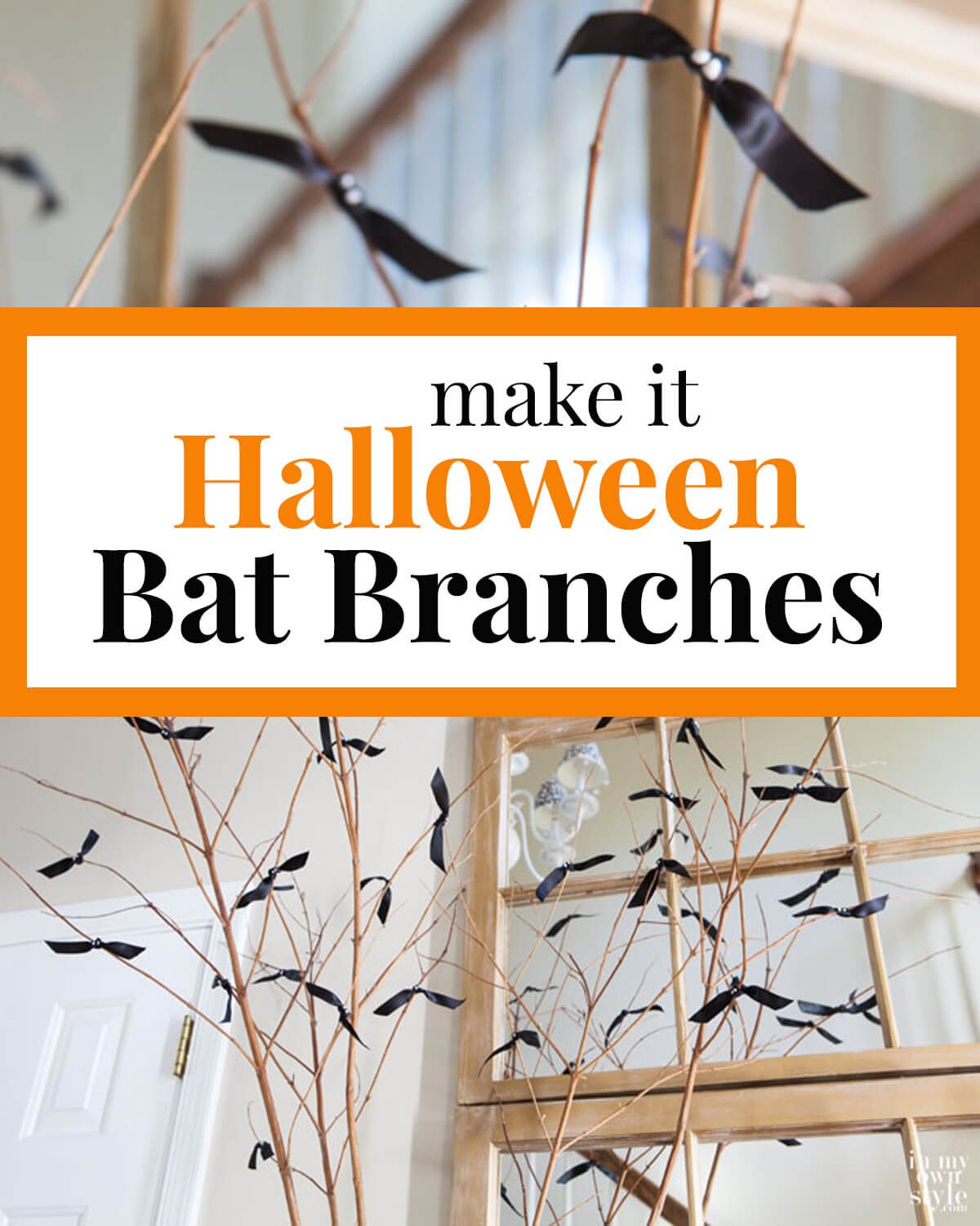how to make homemade Halloween decorations easily with a few simple items.
