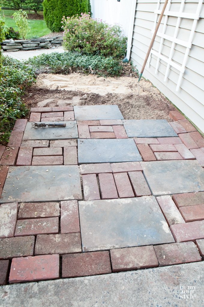 How to make a brick walkway