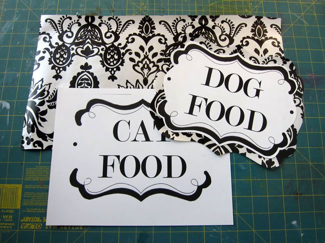 Free printable labels to make Dog and Cat pet food labels