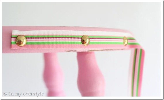 How to add nail head trim to furniture