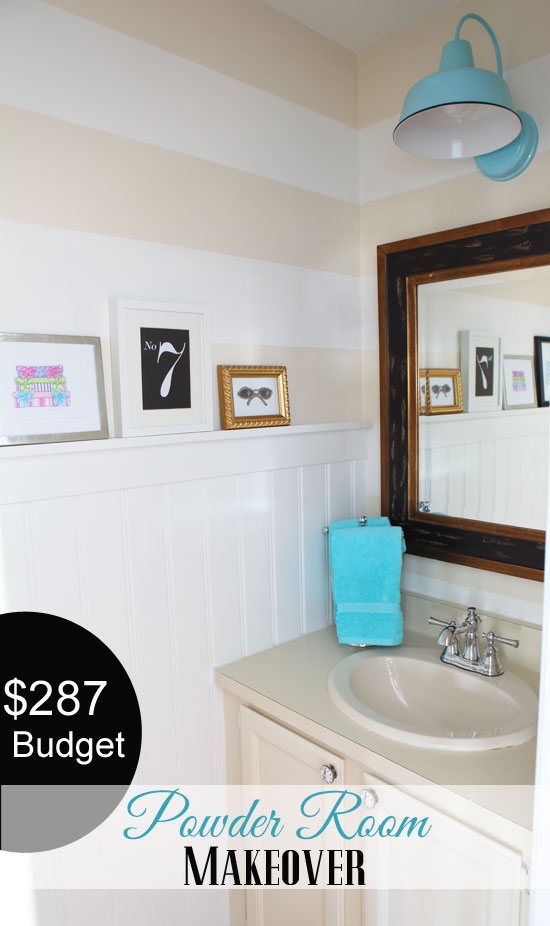 Powder Room Makeover Completed