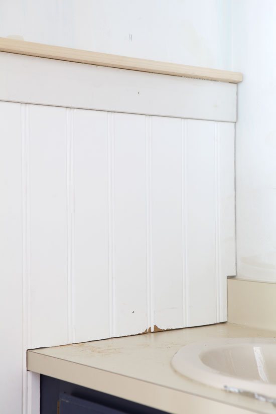 How-to-add-a-picture-ledge-on-bead-board-panels