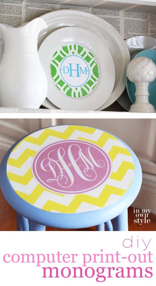 Free Printable Monograms for Decorating