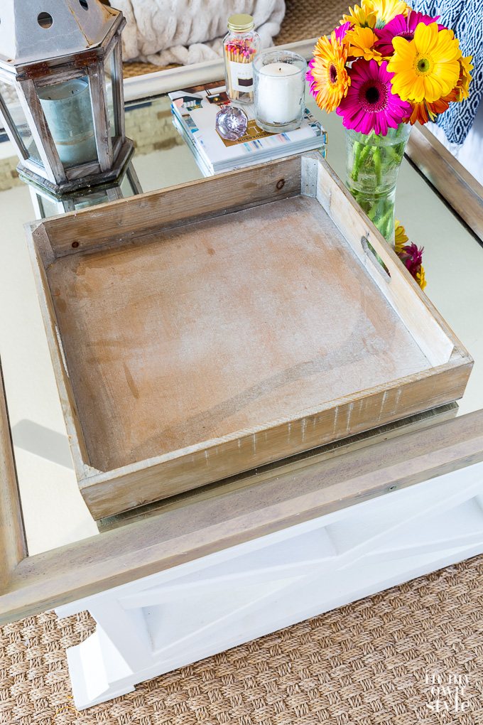 Trendy Coffee Table Tray in an Instant