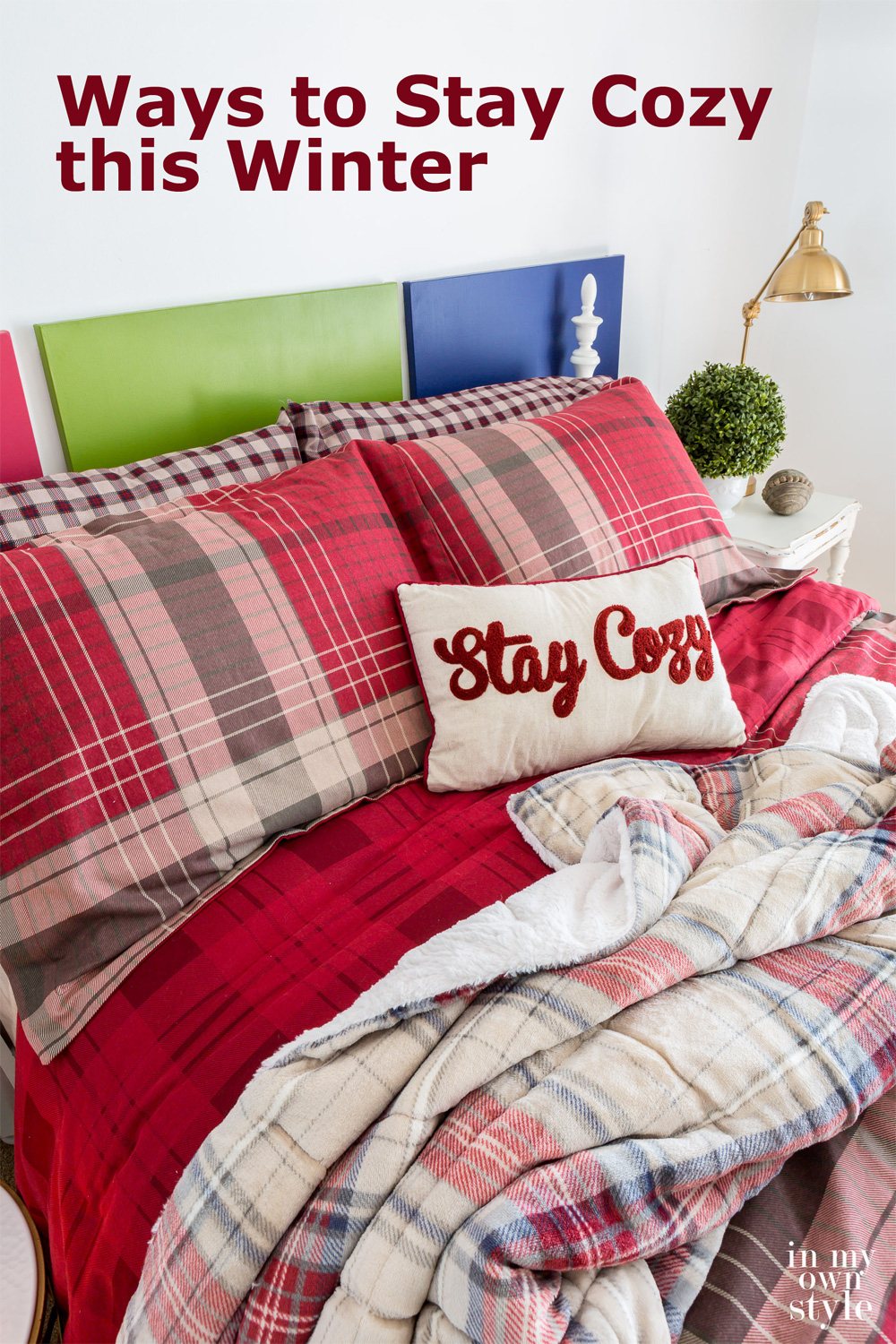How to stay cozy this winter with warm plaid sheets and comforter