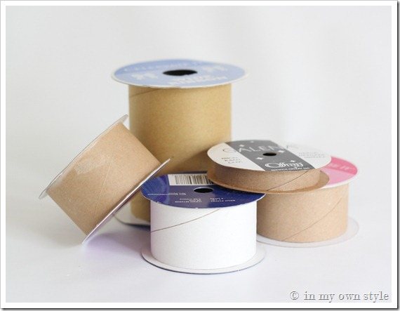 How to make a gift box uisng a ribbon spool