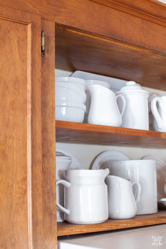 How to fix a scratch on a stained kitchen cabinet