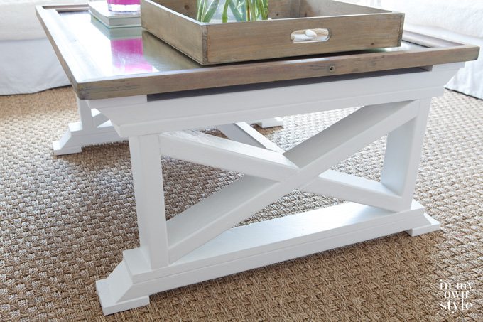 Repurposed Mirror Coffee Table