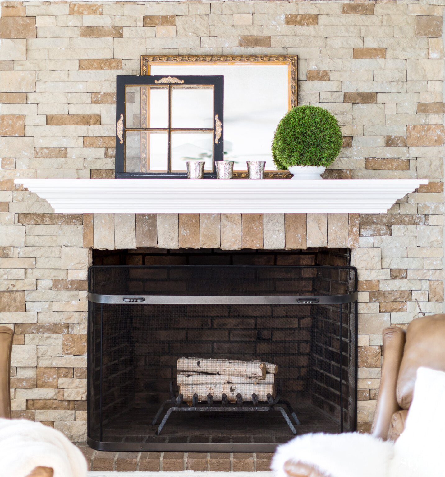 Winter decorating style ideas using what you already own.