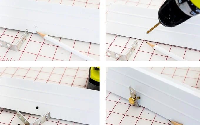 How to attach a ribbon spool organizer to a wall