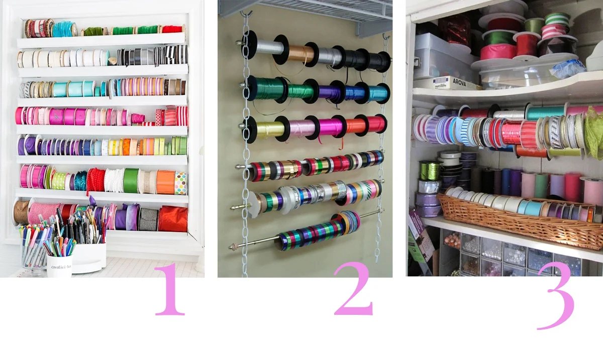 Ribbon Storage Ideas That Will Keep Your Rolls of Ribbon Organized For Good