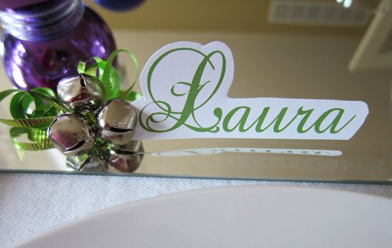 How to make jingle bells place cards