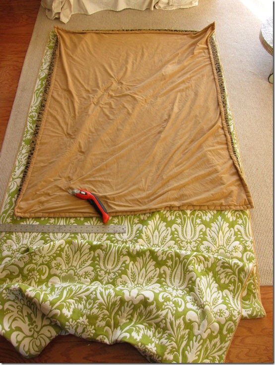 How to use uphosltery fabric to make a throw blanket