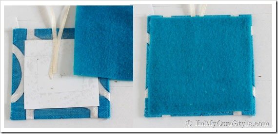 Christmas-Ornament DIY Idea with scrap fabric