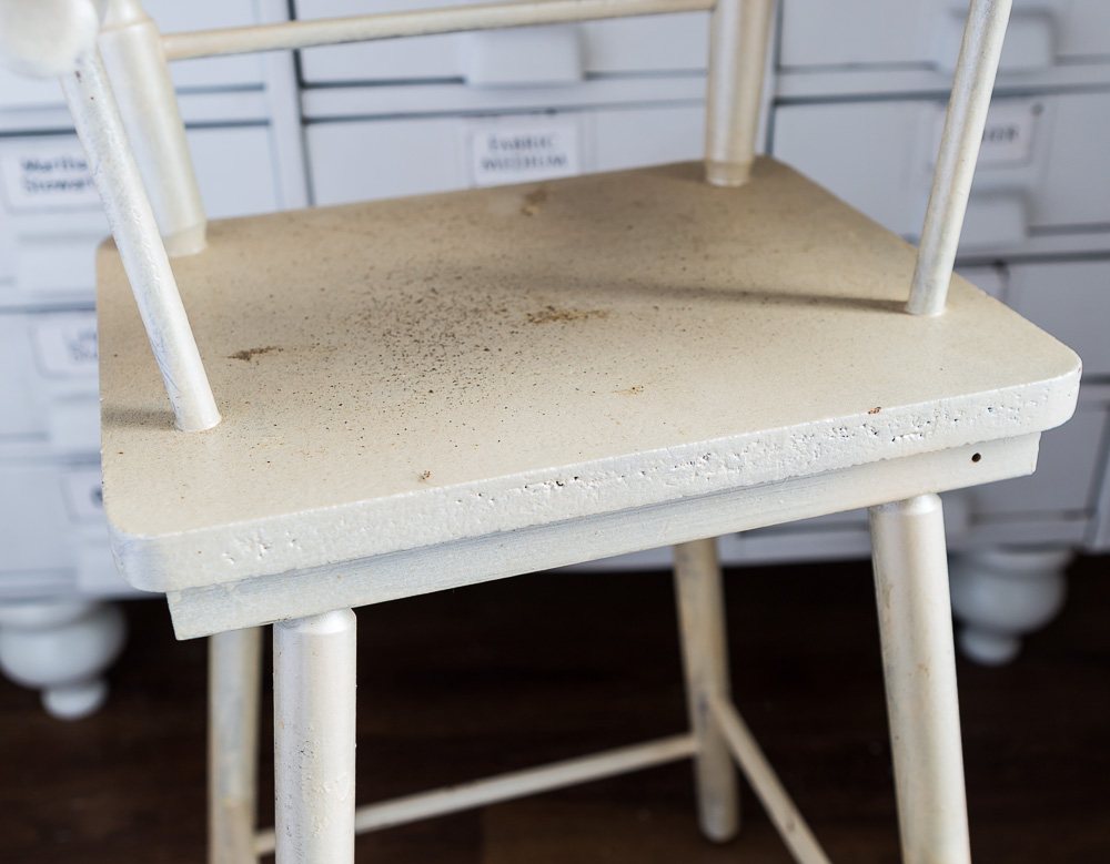 Small high chair before