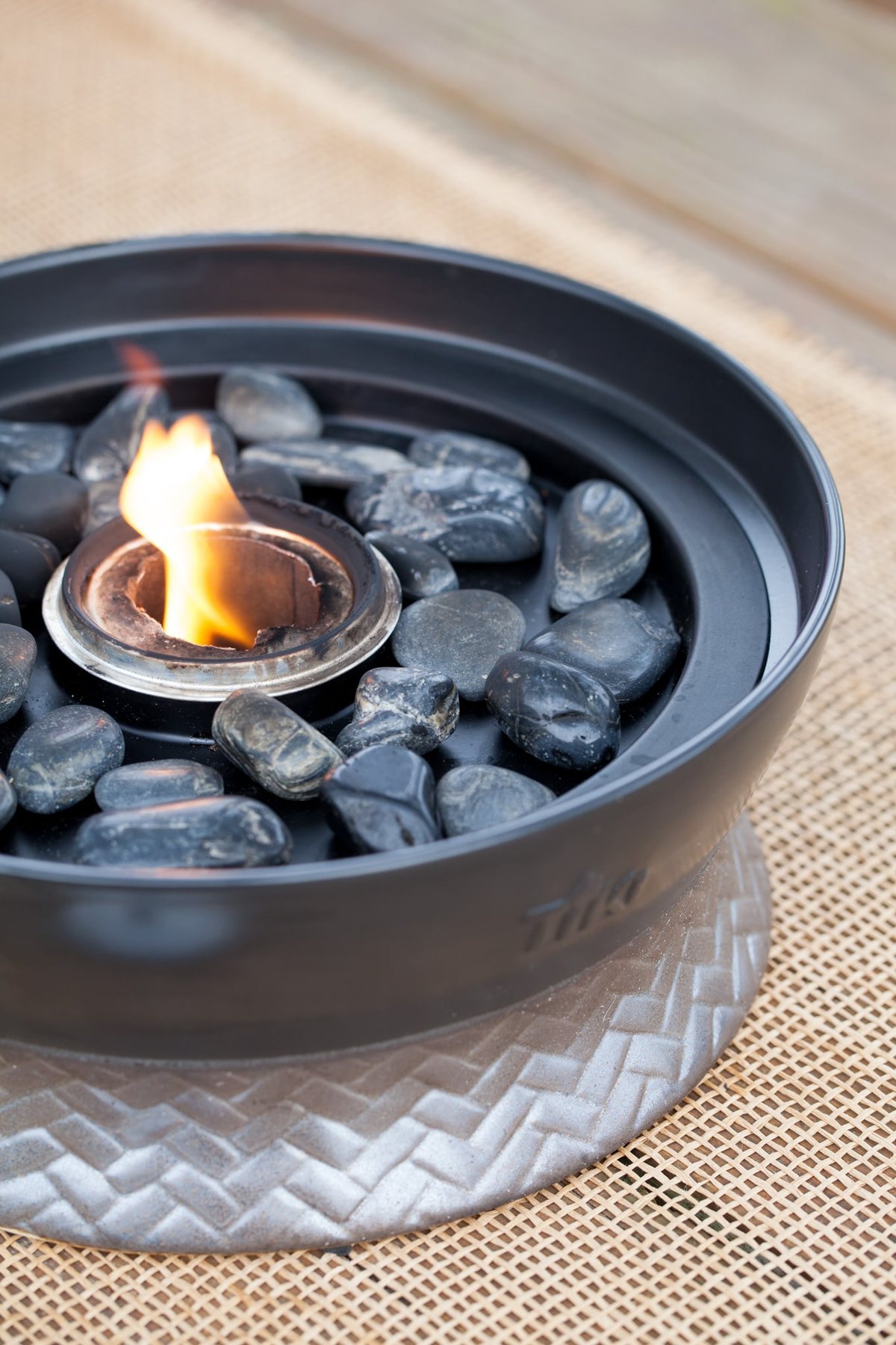 Lit-table-top-fireplace