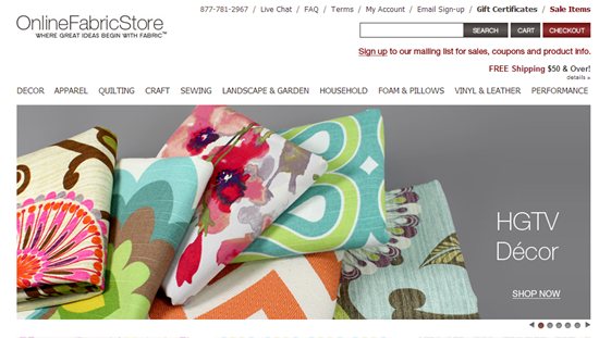 Online Fabric Store