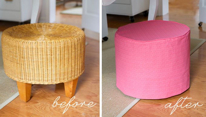 Ottoman-Cover-using-quliting-fabric-from-Joann-Fabrics