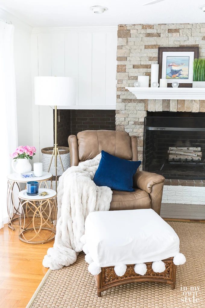 How to Make a Large Wicker Basket Side Table