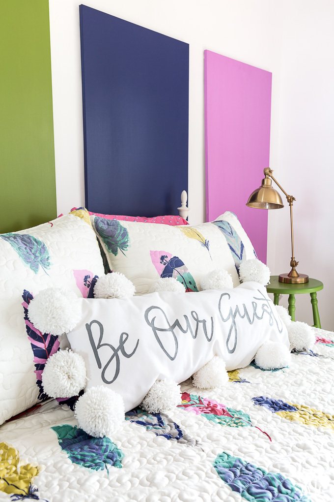 How to Personalize a Pom Pom Pillow
