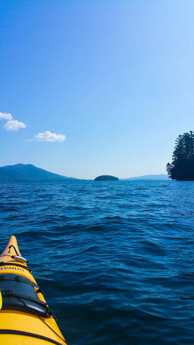 kayaking on Lake George NY